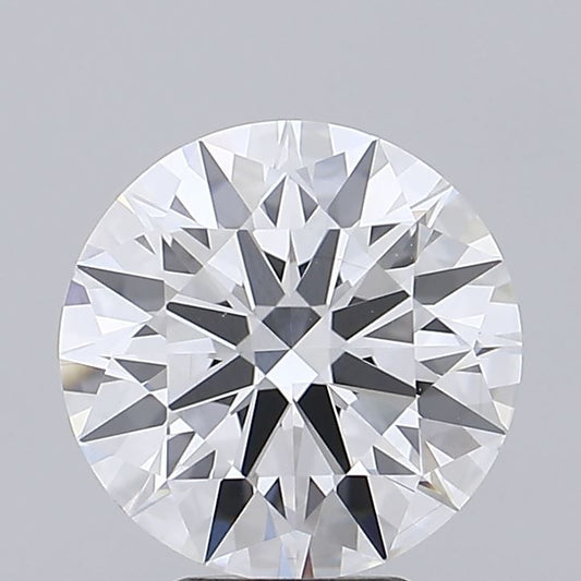 IGI certified round brilliant lab grown 3.09 ct E/VVS2