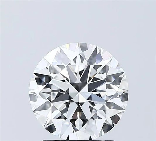 2.00ct Round Lab Grown Diamond (Colour D, Clarity VVS1, Cut EX, IGI Certified)