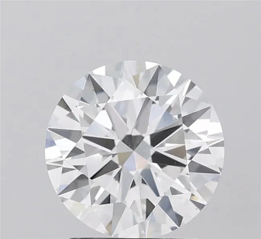 2.00ct Round Lab Grown Diamond (Colour F, Clarity VVS1, Cut EX, IGI Certified)