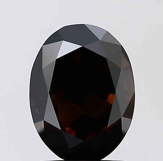 2.01ct Oval Natural Diamond (Colour Fancy Dark Brown, Clarity VS2, GIA Certified)