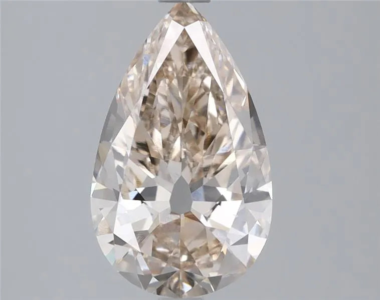 2.01ct Pear Lab Grown Diamond (Colour Champagne, Clarity VS1, Cut EX, Uncertified)