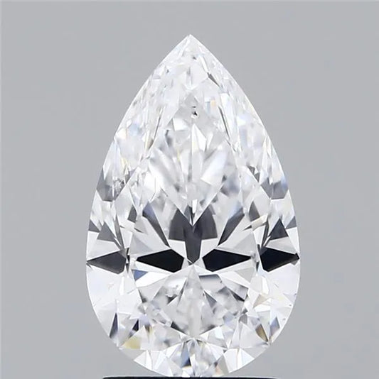 2.01ct Pear Natural Diamond (Colour D, Clarity SI1, GIA Certified)