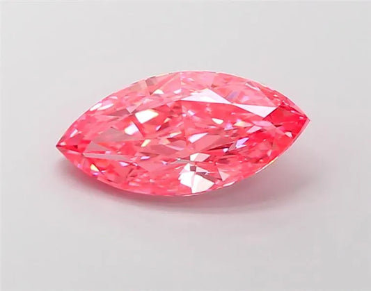 2.15ct Marquise Lab Grown Diamond (Colour Fancy Vivid Pink, Clarity VS1, IGI Certified)