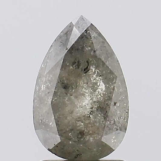 2.16ct Pear Natural Diamond (Colour Gray, Clarity I3, Uncertified)