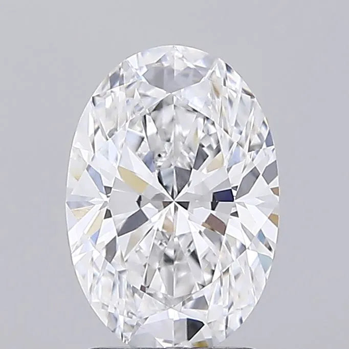2.20ct Oval Lab Grown Diamond (Colour D, Clarity VVS2, IGI Certified)