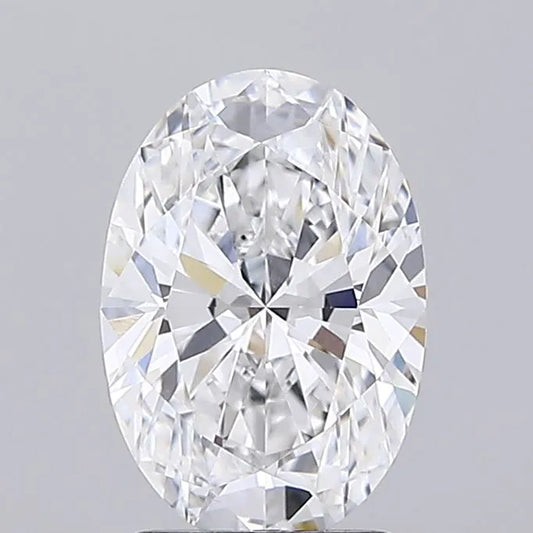 2.20ct Oval Lab Grown Diamond (Colour D, Clarity VVS2, IGI Certified)