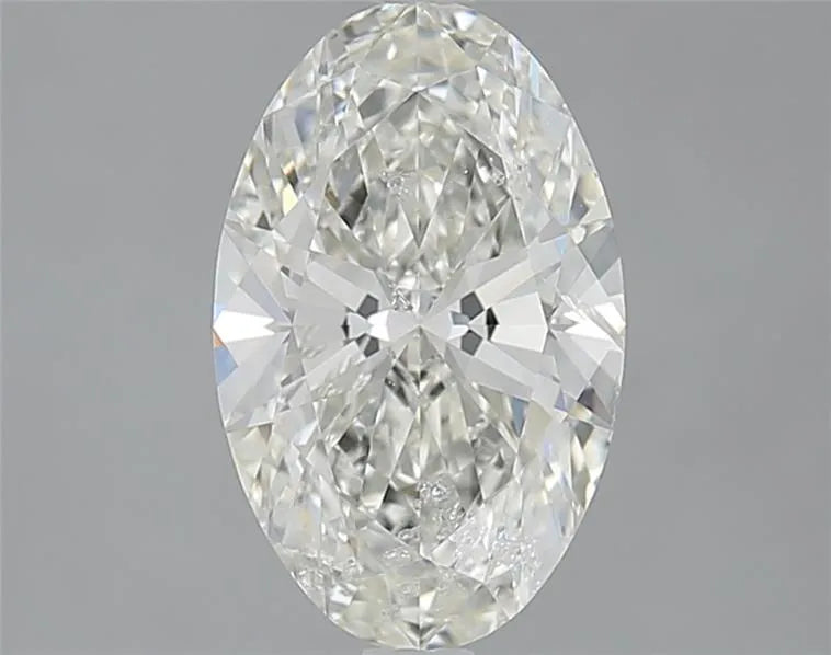 2.20ct Oval Natural Diamond (Colour I, Clarity SI2, Cut EX, IGI Certified)