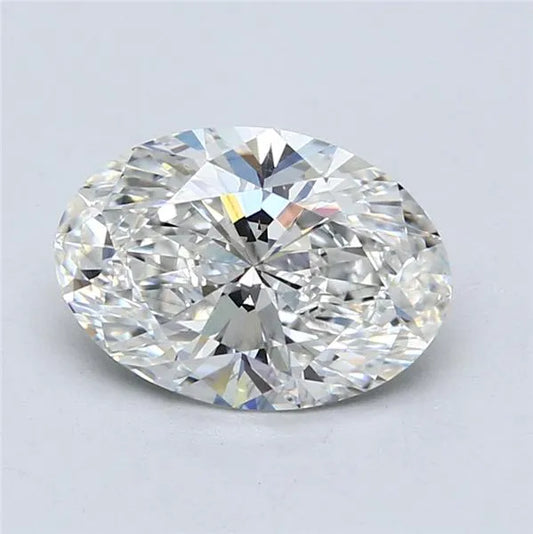 2.26ct Oval Lab Grown Diamond (Colour F, Clarity SI1, GIA Certified)
