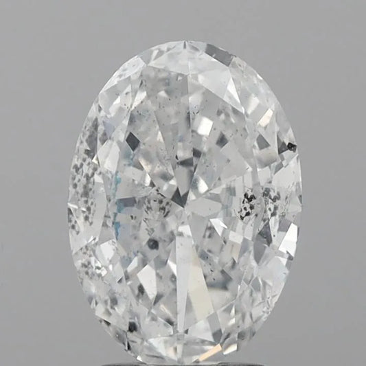 2.50ct Oval Natural Diamond (Colour D, Clarity SI2, HRD Certified)