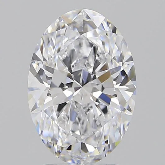 2.54ct Oval Lab Grown Diamond (Colour D, Clarity IF, Cut EX, GIA Certified)