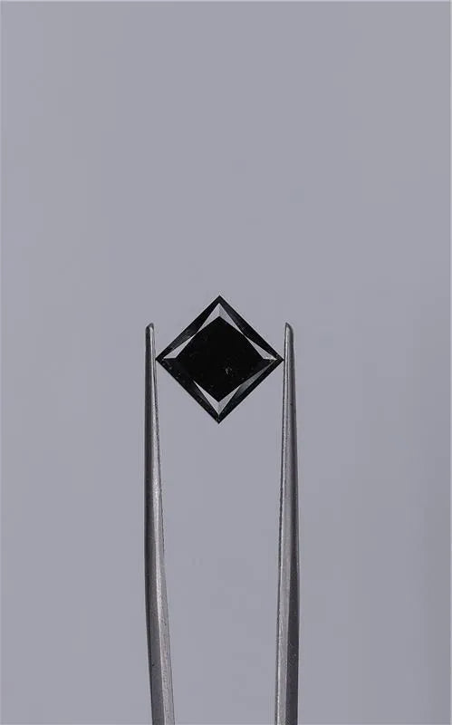 2.75ct Princess Natural Diamond (Colour Fancy Black, Clarity VVS2, Cut EX, GIA Certified)