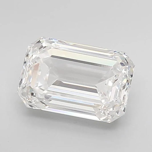 2.81ct Emerald Lab Grown Diamond (Colour D, Clarity VVS2, IGI Certified)