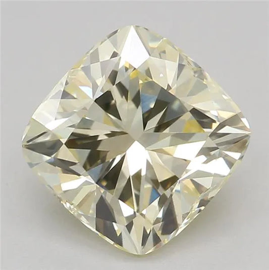 1.59ct Cushion modified Natural Diamond (Colour Light Yellow, Clarity VS1, Cut EX, IGI Certified)