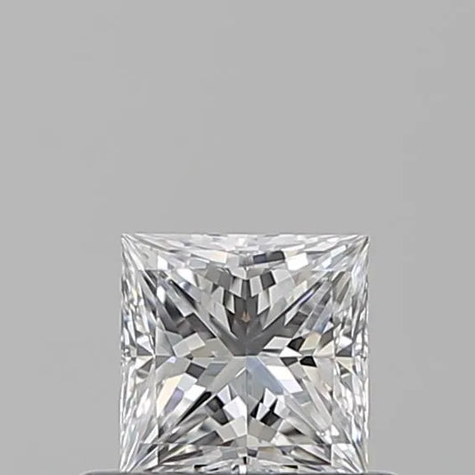 0.52ct Princess Natural Diamond (Colour D, Clarity IF, GIA Certified)