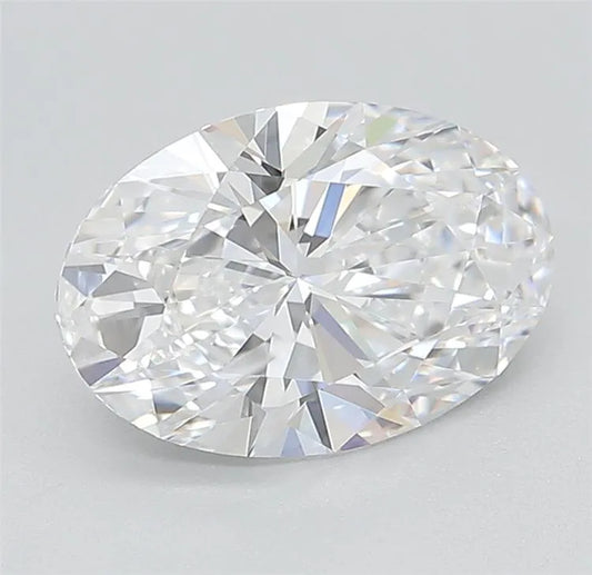 2.06ct Oval Lab Grown Diamond (Colour D, Clarity IF, Cut EX, IGI Certified)