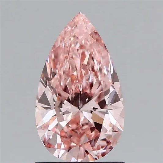 1.03ct Pear Lab Grown Diamond (Colour Fancy Intense Pink, Clarity VS1, IGI Certified)