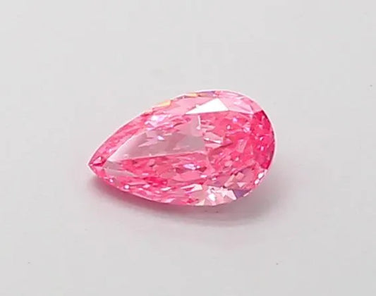 0.27ct Pear Lab Grown Diamond (Colour Fancy Vivid Pink, Clarity VVS2, IGI Certified)