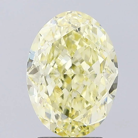 3.01ct Oval Lab Grown Diamond (Colour Fancy Yellow, Clarity VVS2, IGI Certified)