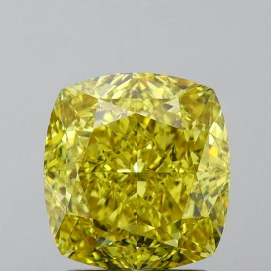 3.02ct Cushion brilliant Natural Diamond (Colour Fancy Deep Brownish Yellow, Clarity VS2, GIA Certified)