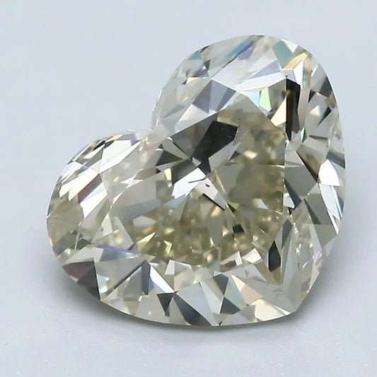 3.02ct Heart Natural Diamond (Colour Fancy Light Yellow, Clarity SI1, GIA Certified)