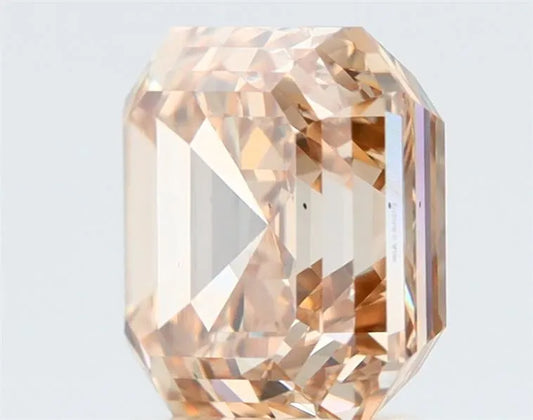 3.04ct Square emerald Natural Diamond (Colour Fancy Light Yellowish Brown, Clarity VS2, GIA Certified)