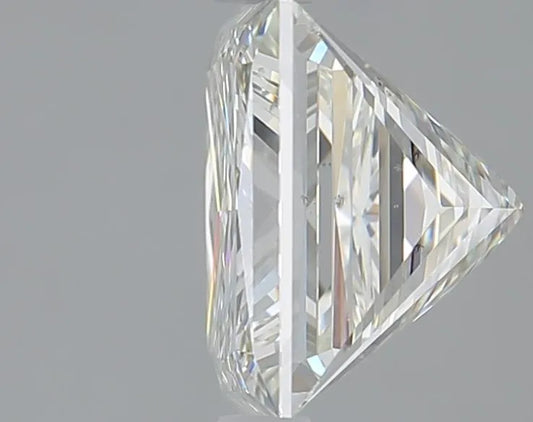 4.02ct Princess Natural Diamond (Colour K, Clarity SI1, Cut GD, GIA Certified)