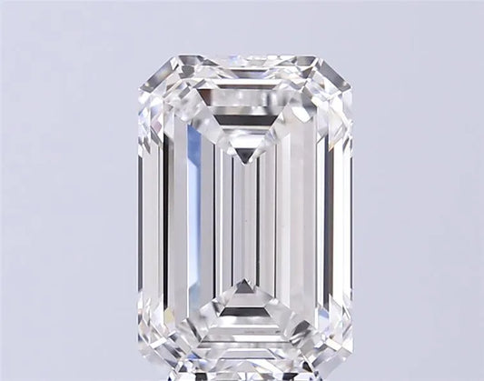 4.05ct Emerald Lab Grown Diamond (Colour D, Clarity VVS2, IGI Certified)