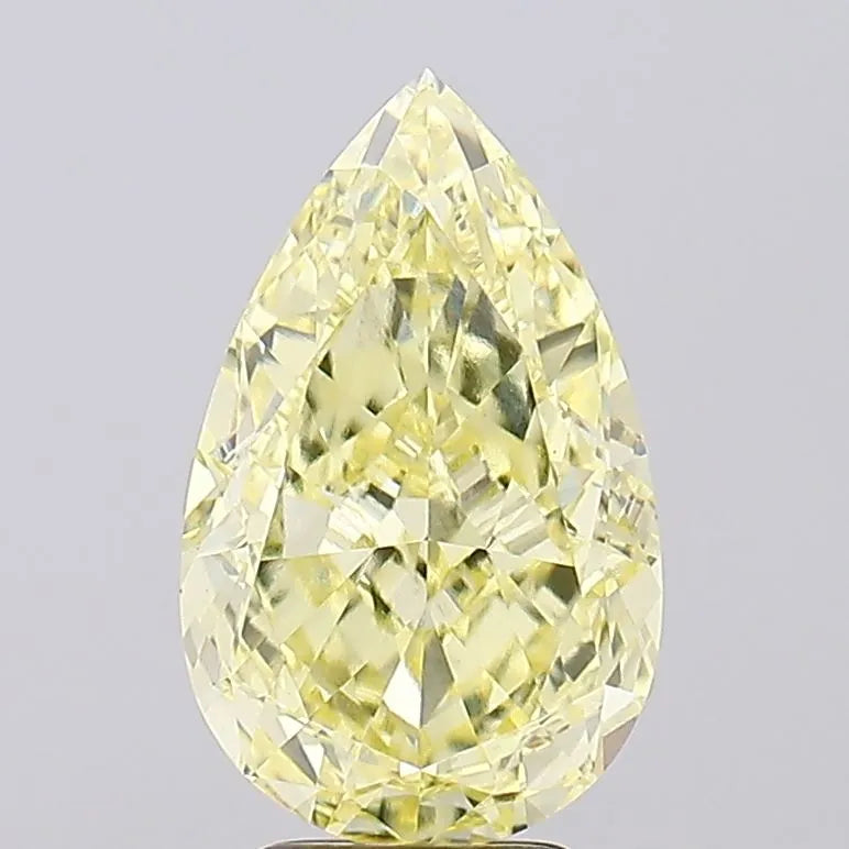 5.22ct Pear Lab Grown Diamond (Colour Fancy Intense Yellow, Clarity VVS2, IGI Certified)