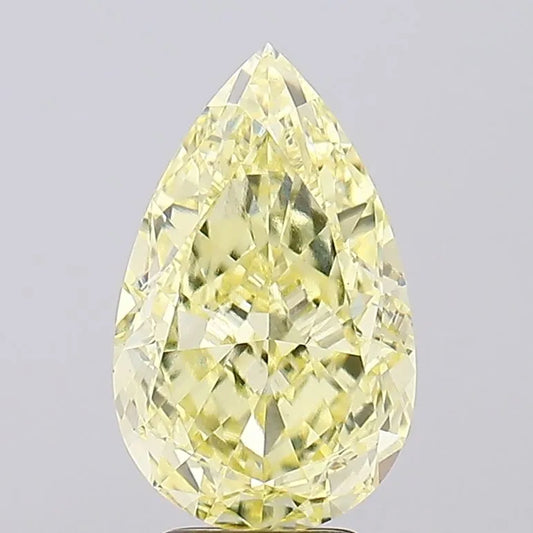 5.22ct Pear Lab Grown Diamond (Colour Fancy Intense Yellow, Clarity VVS2, IGI Certified)