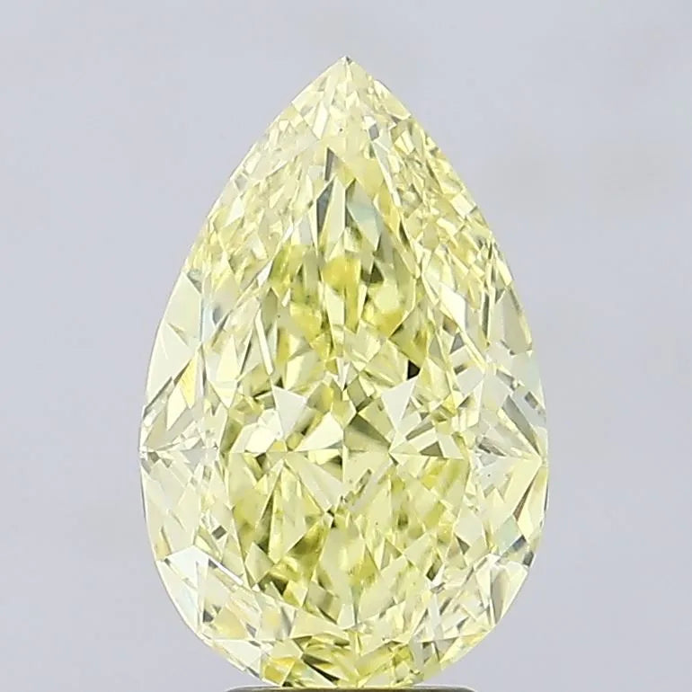 5.23ct Pear Lab Grown Diamond (Colour Fancy Vivid Yellow, Clarity VVS2, IGI Certified)