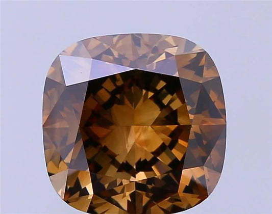 5.56ct Cushion brilliant Natural Diamond (Colour Fancy Dark Brown, Clarity VVS2, Uncertified)