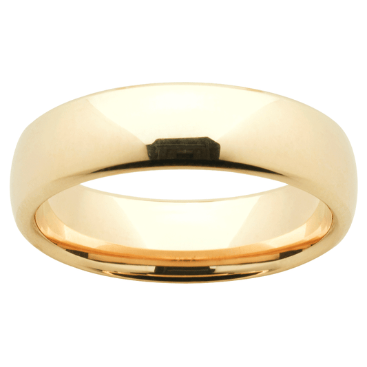 Classic Low Dome wedding ring. Medium weight