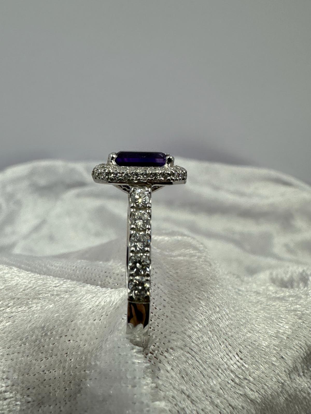 Stunning Diamond Amethyst dress/engagement ring