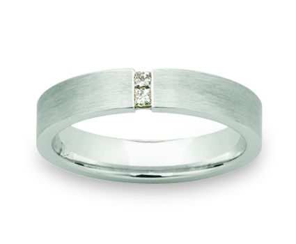 PRINCESS CUT DIAMOND UNISEX WEDDING BAND