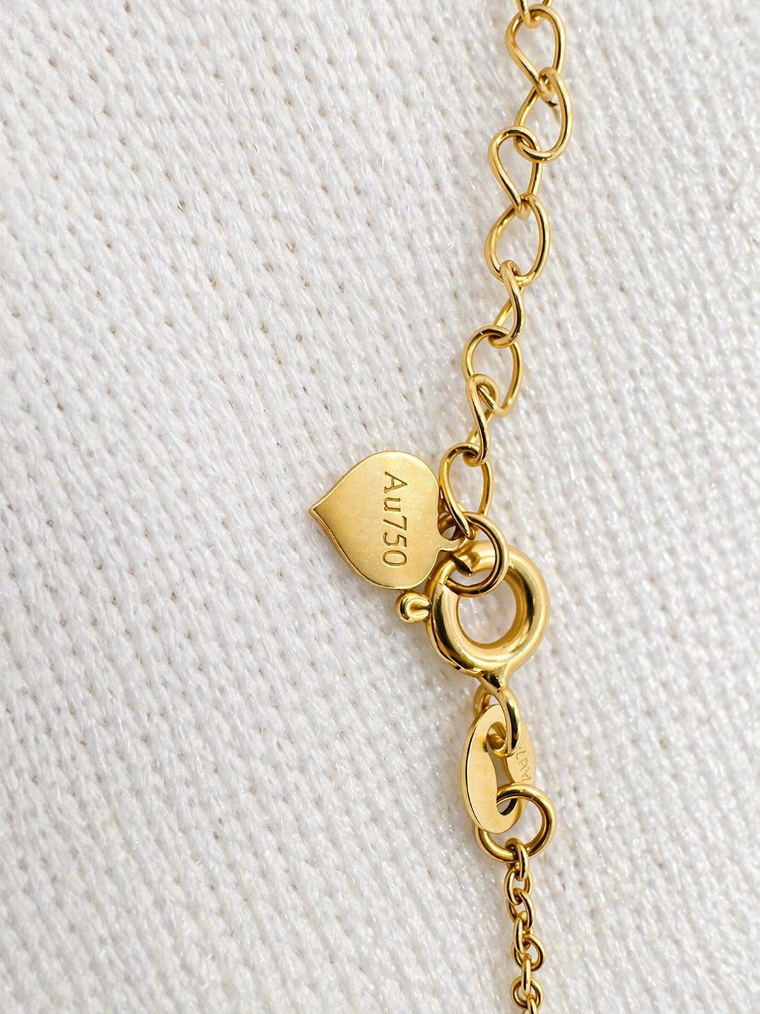 18K yellow gold cable chain, 41cm long