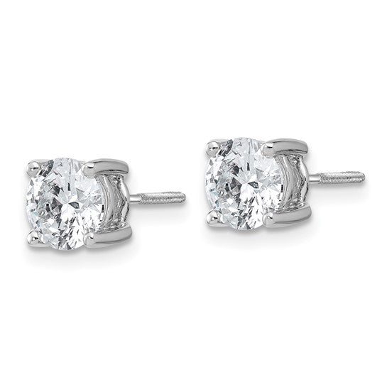 Classic 4 claw stud earrings with screwbacks.