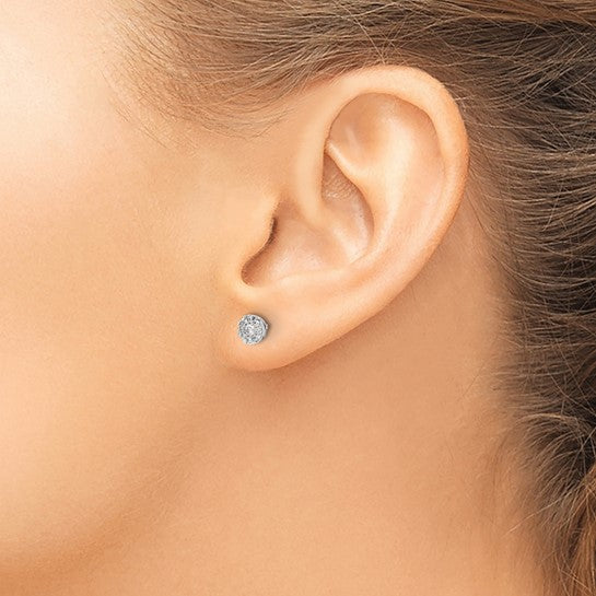 lab grown diamond cluster earrings