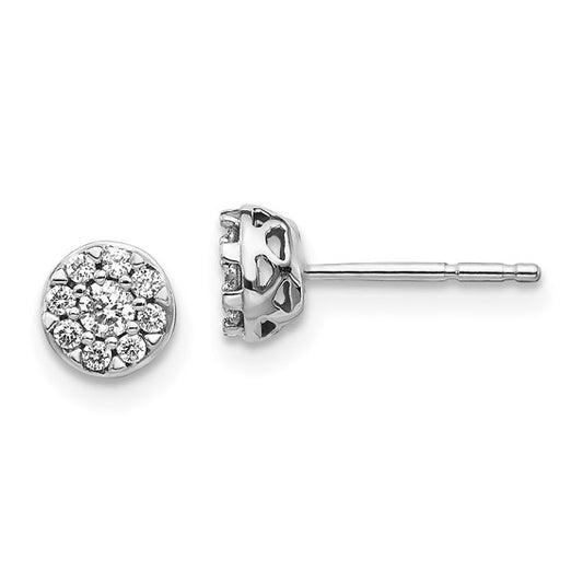 lab grown diamond cluster earrings