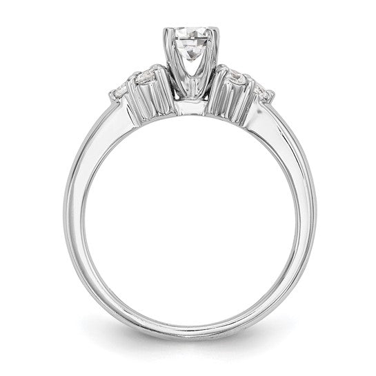 7 stone diamond engagement ring. Setting only