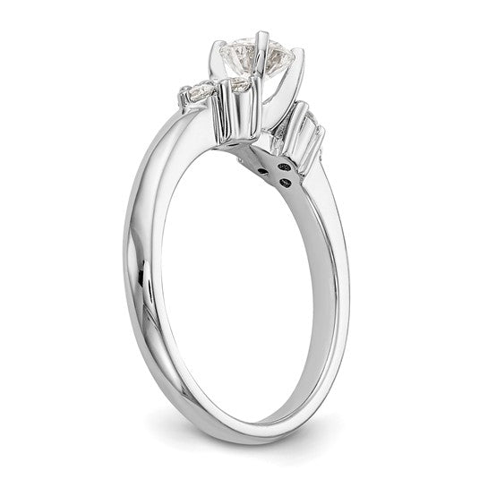 7 stone diamond engagement ring. Setting only