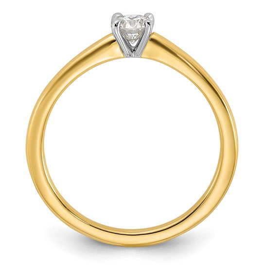 4 claw round band solitaire ring