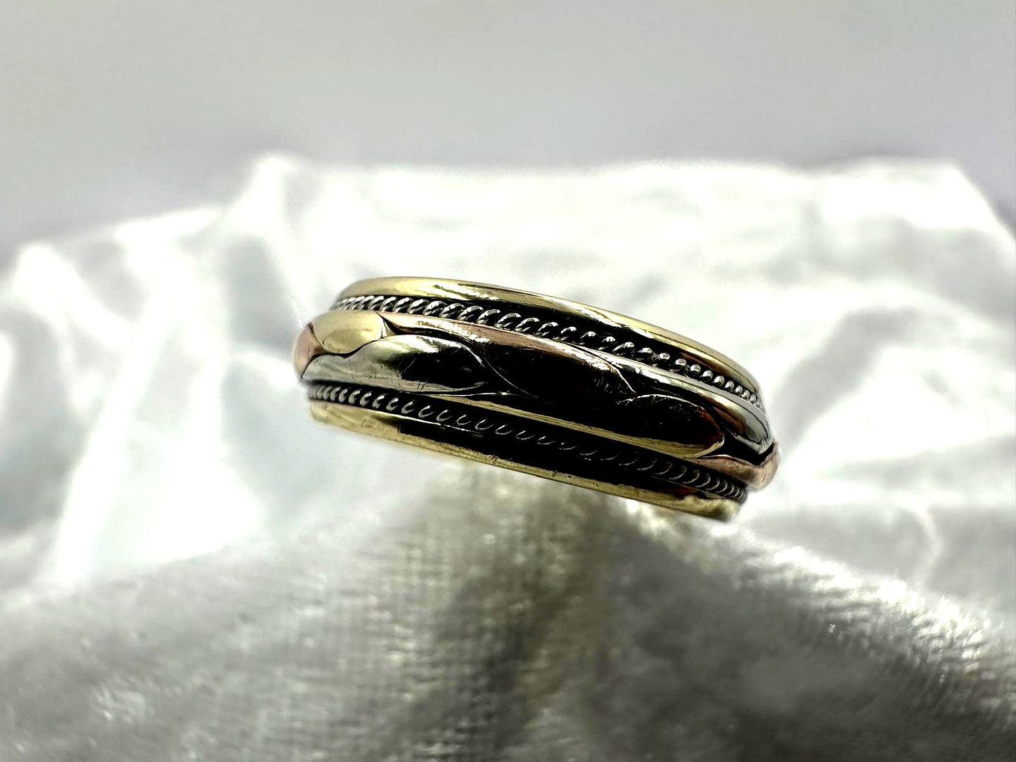 14K Tri tone dress/wedding ring