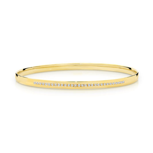 Channel set diamond bangle, main product view