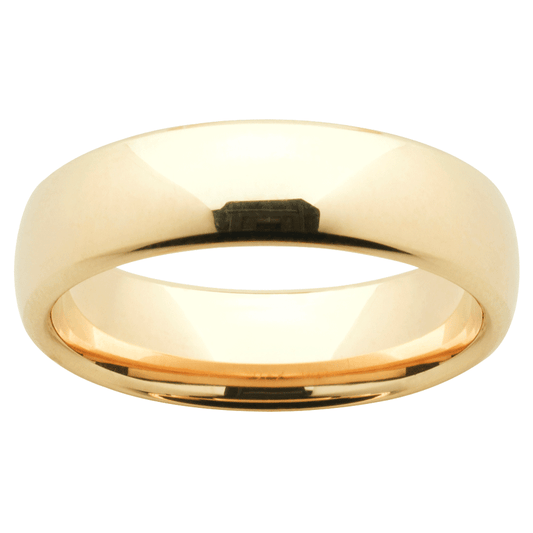 Classic Low Dome wedding ring. Medium weight, main product view
