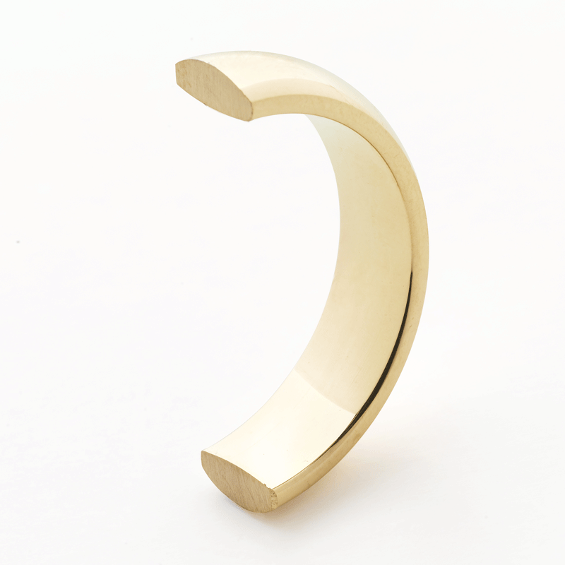 Classic half round wedding band. Medium weight, main product view