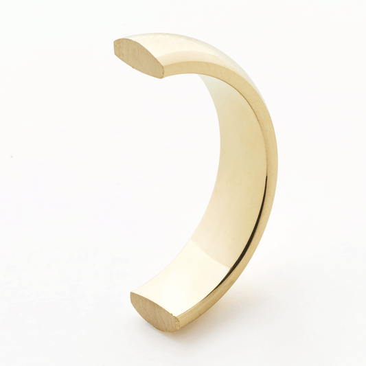 Classic half round wedding band. Medium weight, main product view