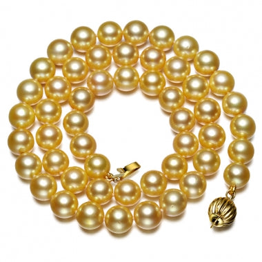 Classic Gold Freshwater Pearl necklace, main product view