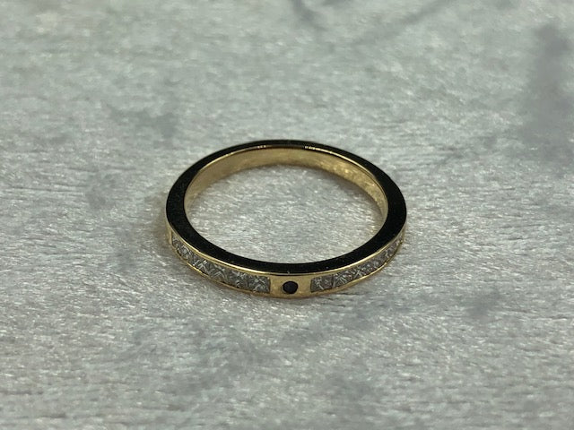 Diamond and sapphire wedding/dress ring Melbourne, main product view