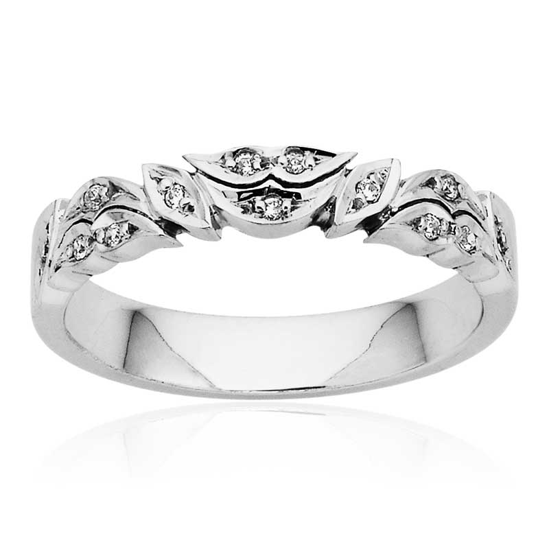 Custom pave set diamond ring
