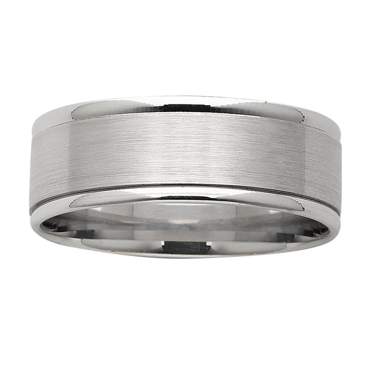 Mens two tone dress/wedding ring